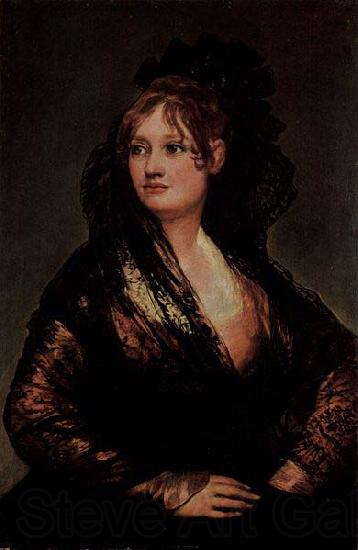 Francisco de Goya Portrat der Dona Isabel Cabos de Porcel Germany oil painting art